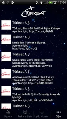 Turksat android App screenshot 0