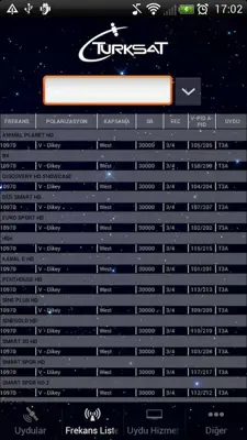 Turksat android App screenshot 1